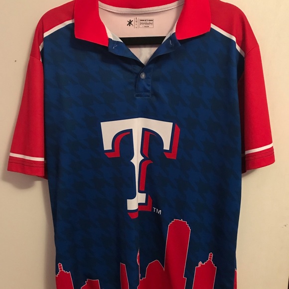 Texas Rangers Polo Large. Colorful - Picture 1 of 9